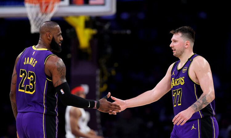 Luka Dončić, LeBron James, Los Angeles Lakers, NBA