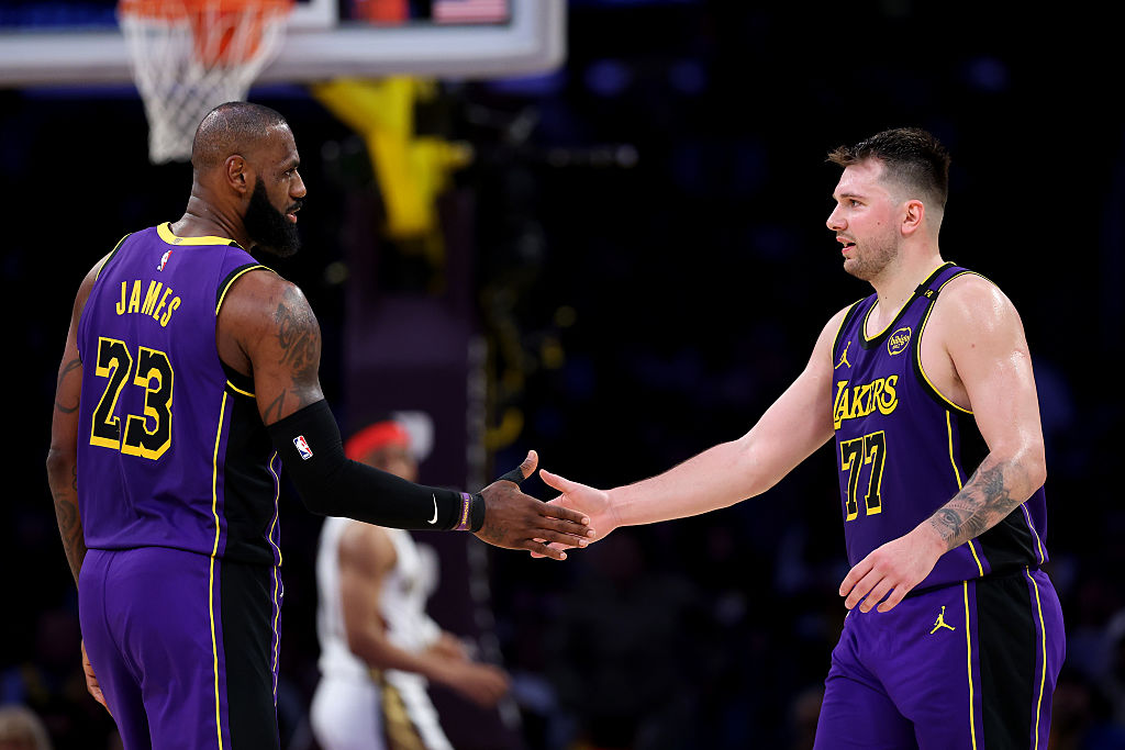 Luka Dončić, LeBron James, Los Angeles Lakers, NBA