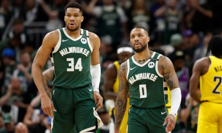 Giannis Antetokounmpo, Damian Lillard, NBA, Milwaukee Bucks