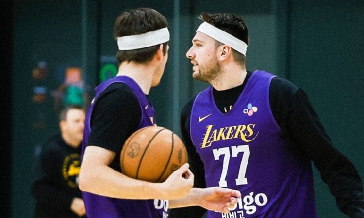 Luka Dončić, Austin Reaves, Los Angeles Lakers, NBA