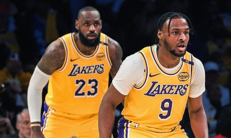 Bronny James, LeBron James, Los Angeles Lakers, NBA, Miami Heat