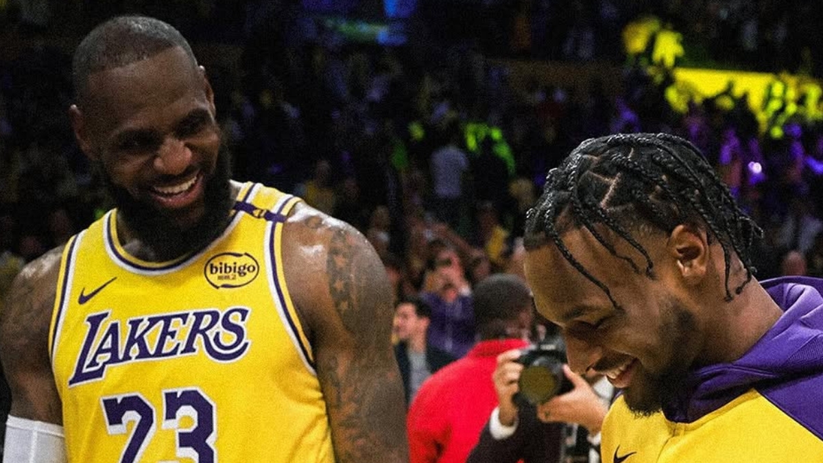 LeBron James, Bronny James, Los Angeles Lakers, NBA, Golden State Warriors