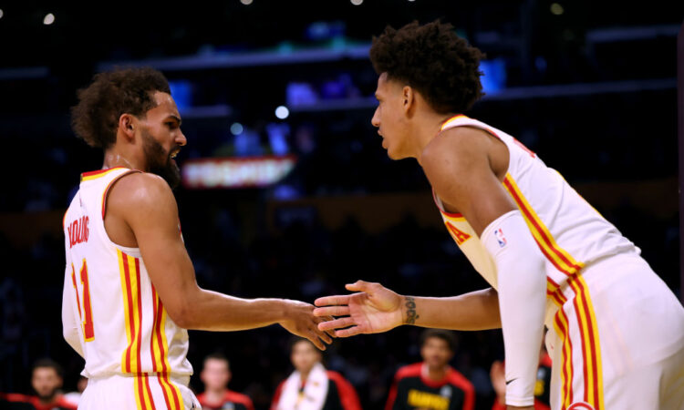 Trae Young, Jalen Johnson, Atlanta Hawks, NBA