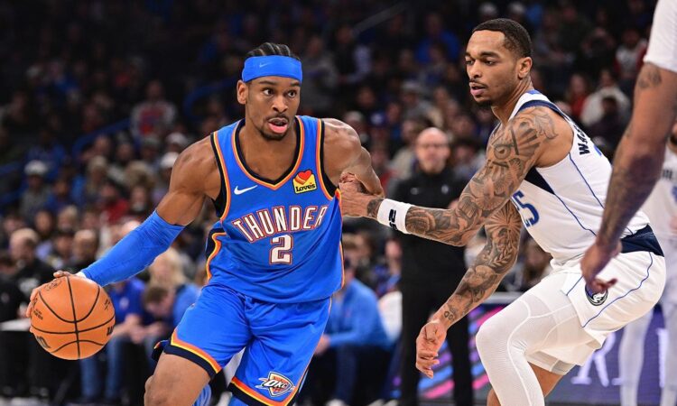 Shai Gilgeous-Alexander, Oklahoma City Thunder, P.J. Washington, Dallas Mavericks, NBA
