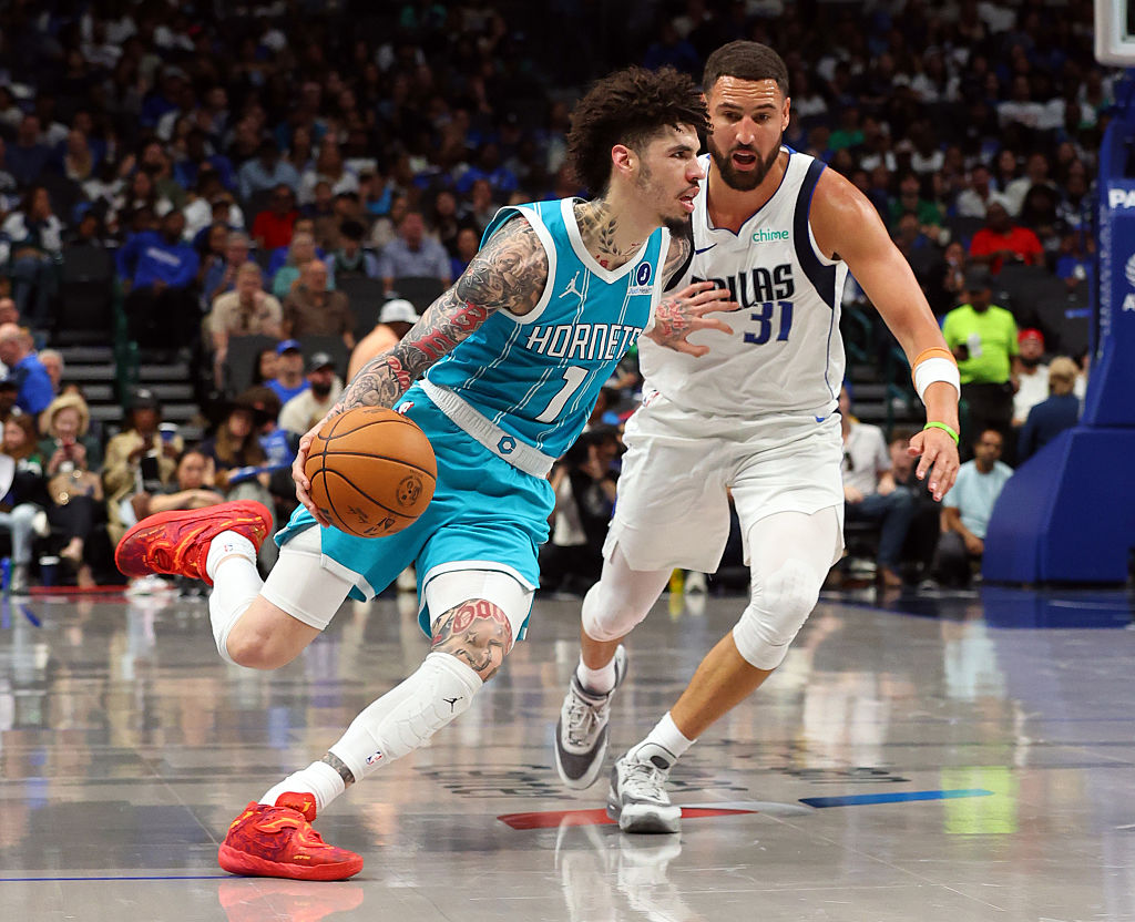 NBA Trade Idea Sends LaMelo Ball To Mavericks, Klay Thompson To Lakers, Rui Hachimura To Hornets