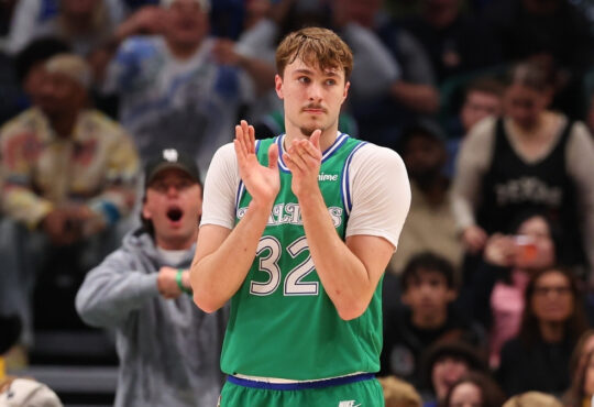 NBA: Cooper Flagg reacts during the second half for the Dallas Mavericks against the Los Angeles Lakers at American Airlines Center