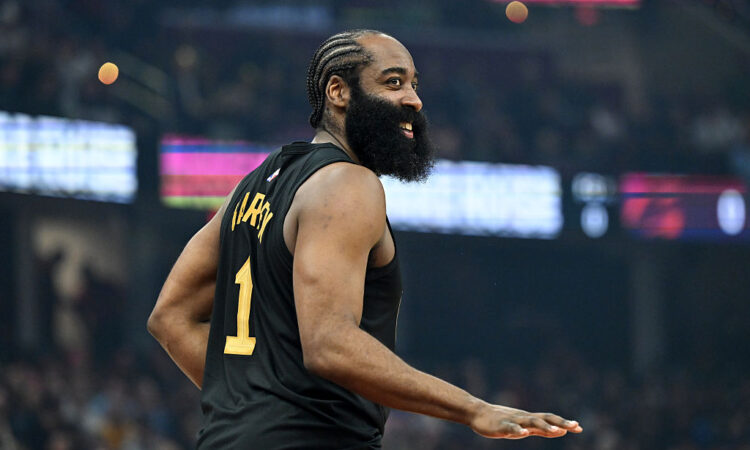 NBA guard James Harden of the Cleveland Cavaliers