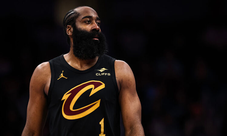 NBA guard James Harden of the Cleveland Cavaliers