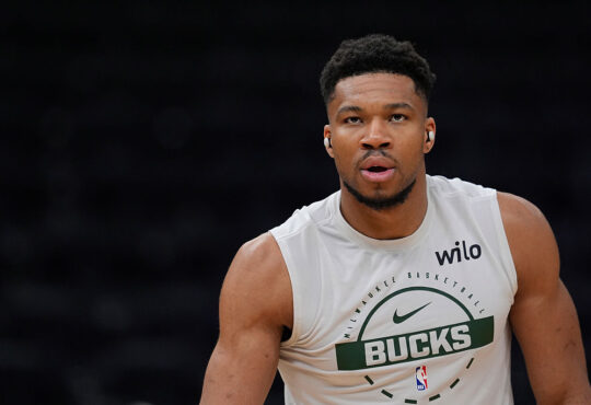 NBA star Giannis Antetokounmpo of the Milwaukee Bucks