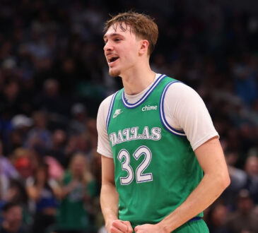 NBA: Cooper Flagg reacts on the court during the second half at American Airlines Center against the Charlotte Hornets