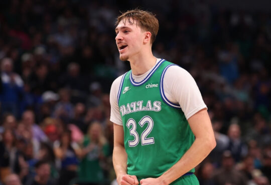 NBA: Cooper Flagg reacts on the court during the second half at American Airlines Center against the Charlotte Hornets