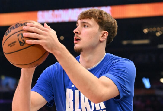 NBA: Cooper Flagg prepares for a game at Mortgage Matchup Center before the Dallas Mavericks face the Phoenix Suns.