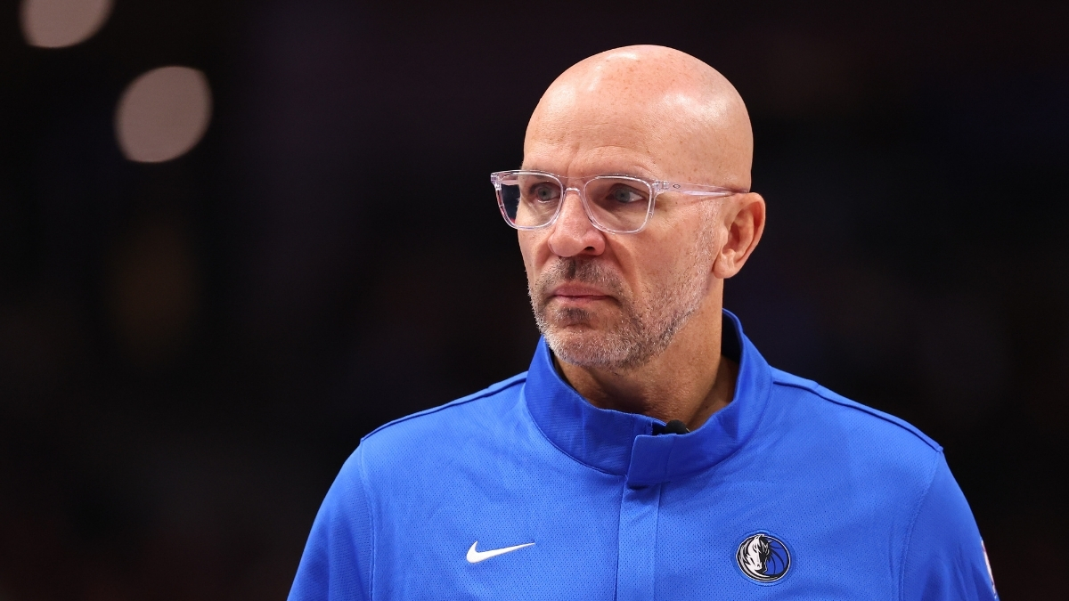NBA: Jason Kidd looks on from the sideline during the Dallas Mavericks’ game against the Golden State Warriors at American Airlines Center