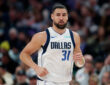 NBA: Klay Thompson runs up the court for the Dallas Mavericks during the first half against the Utah Jazz at the Delta Center