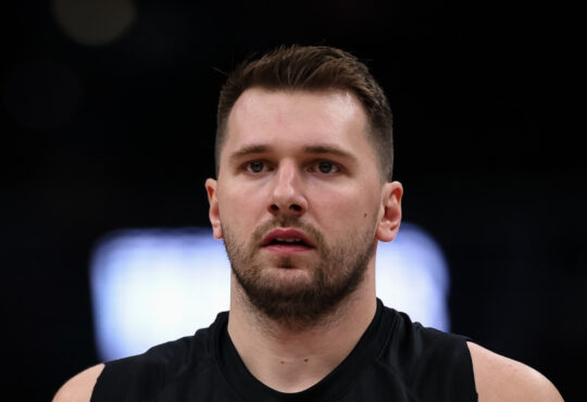NBA: Luka Dončić looks on before the Los Angeles Lakers’ game against the Washington Wizards at Capital One Arena.