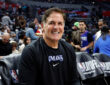 NBA: Mark Cuban attends Round 1 Game 2 between the Dallas Mavericks and Los Angeles Clippers at Crypto.com Arena in Los Angeles.