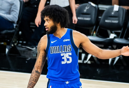 NBA: Marvin Bagley III in action for the Dallas Mavericks against the San Antonio Spurs at Frost Bank Center