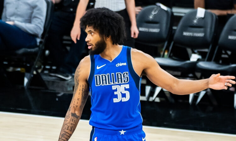 NBA: Marvin Bagley III in action for the Dallas Mavericks against the San Antonio Spurs at Frost Bank Center
