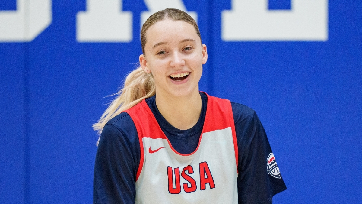 WNBA: Paige Bueckers looks on during United States women’s national team training camp at Duke University in Durham, North Carolina.
