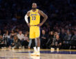NBA forward LeBron James of the Los Angeles Lakers