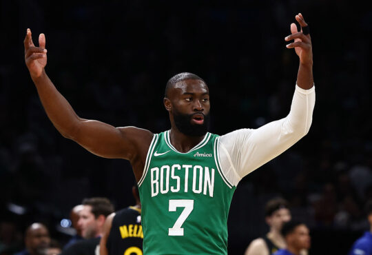 Boston Celtics forward Jaylen Brown