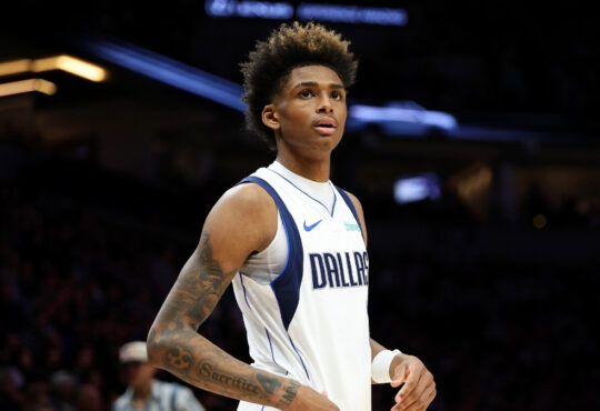 NBA: AJ Johnson looks on during the second quarter at Target Center as the Dallas Mavericks face the Minnesota Timberwolves.