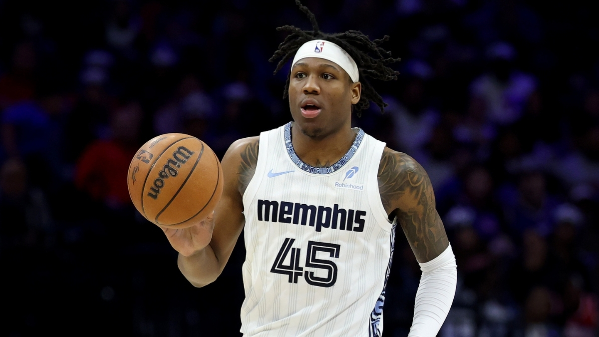 GG Jackson #45 of the Memphis Grizzlies in action against the Philadelphia 76ers at Xfinity Mobile Arena on March 10, 2026.