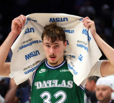 Cooper Flagg walking off court after historic 51 point game Dallas Mavericks vs Orlando Magic April 3 2026