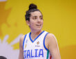 Costanza Verona #8 of Italy in action during a FIBA Women's World Cup 2026 Qualifying game against Spain in San Juan, Puerto Rico.